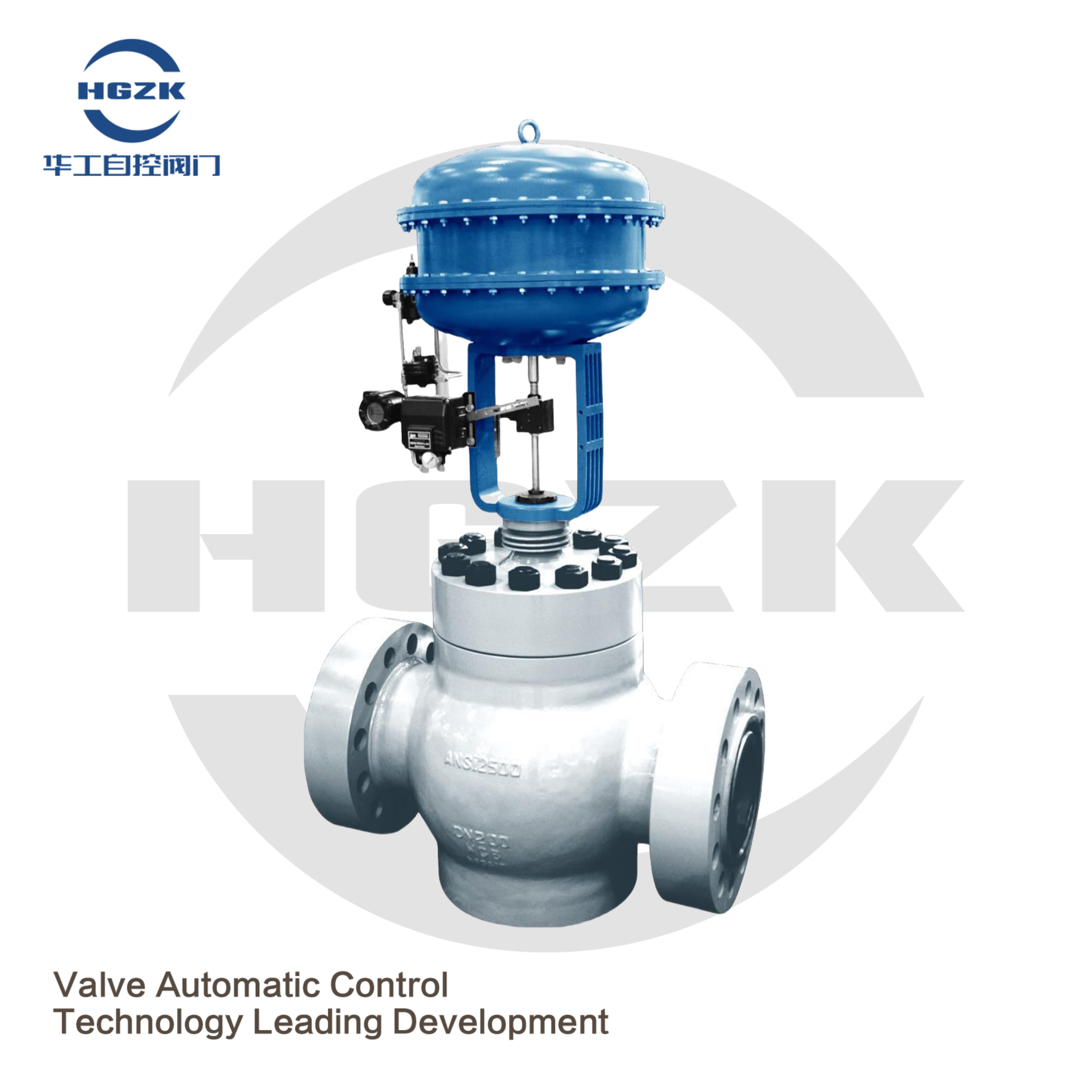 Pneumatic diaphragm high pressure control valve