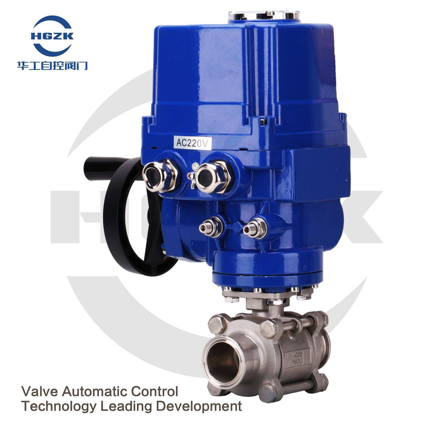 Q981F-16P QT explosion-proof electric quick-install three-piece ball valve