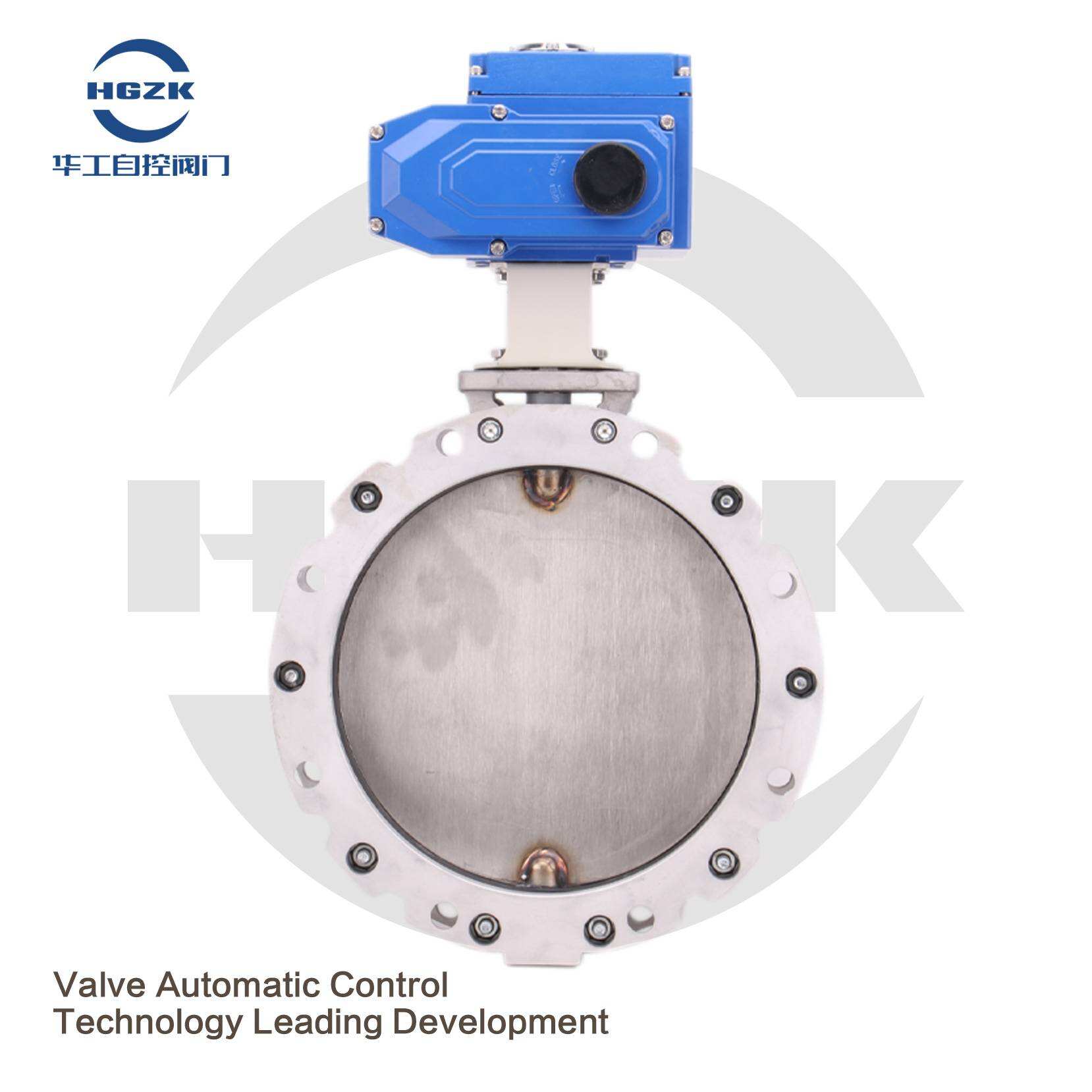 Electric powder butterfly valve stainless steel plate