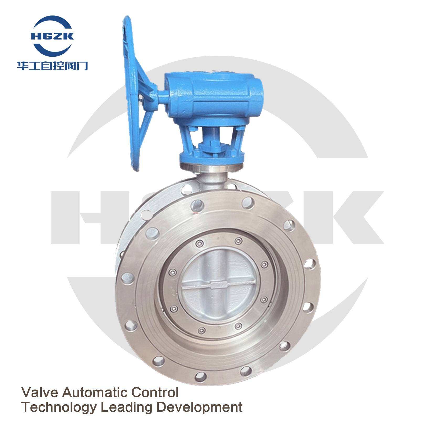 D343W-16 turbine flange hard seal butterfly valve