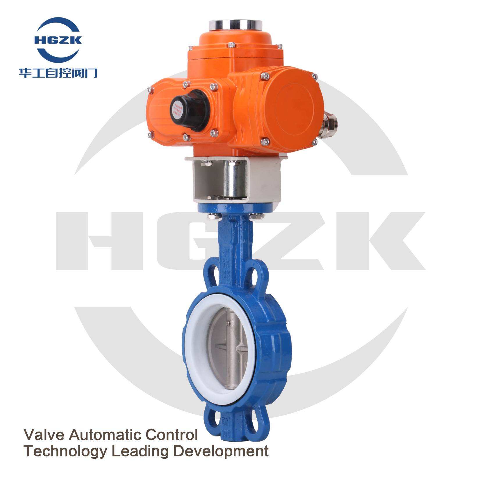 D971F-16 Small explosion-proof electric PTFE butterfly valve