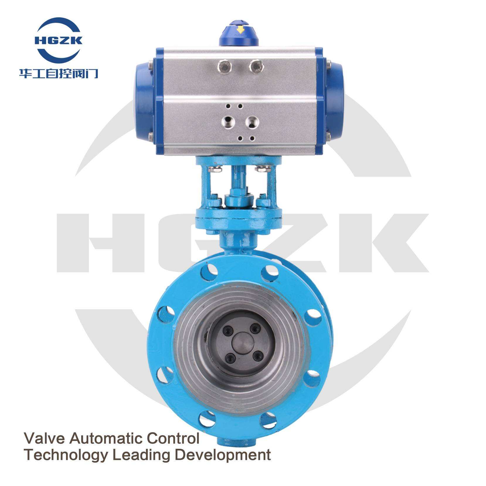 D643H-16C Pneumatic Hard Seal Flange Butterfly Valve