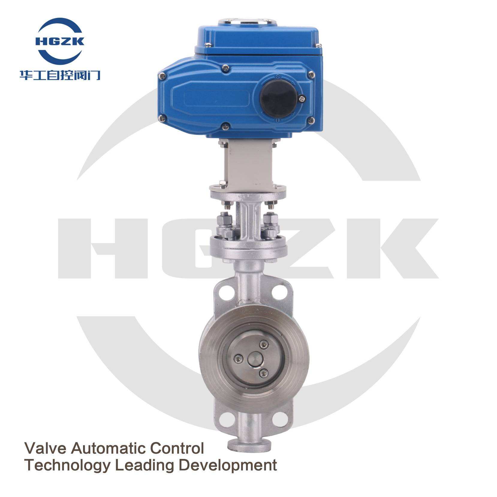 D673H Electric Wafer Hard Seal Stainless Steel Butterfly Valve