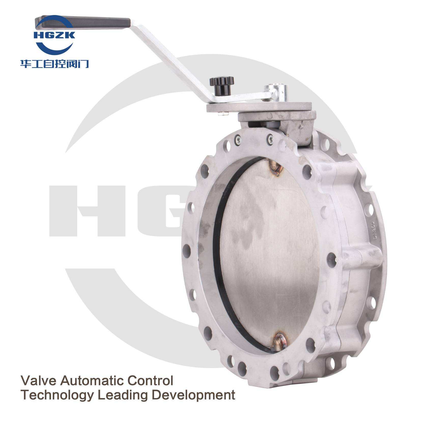 Manual powder butterfly valve stainless steel plate