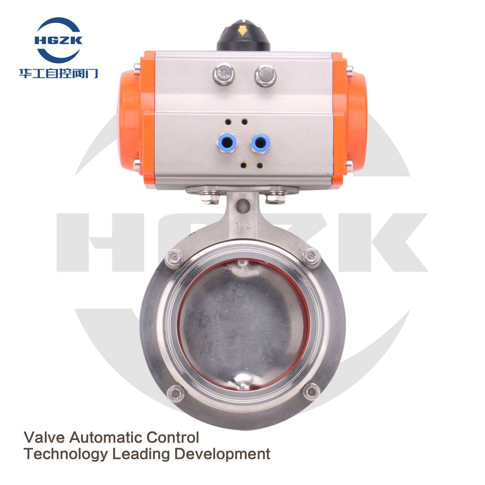 D681X-16P/R Pneumatic Sanitary Quick-install Butterfly Valve