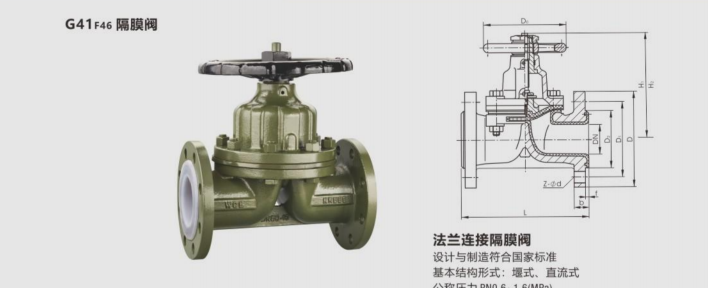 Fluorine Lined Diaphragm Valve details