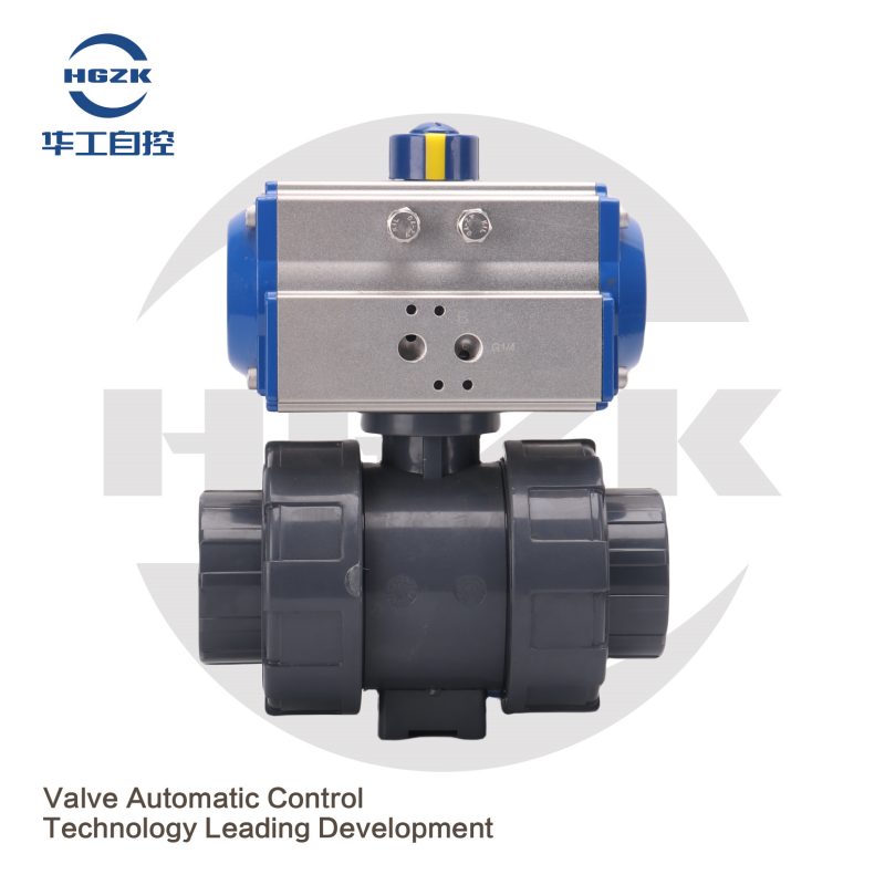 Q911-10S Pneumatic UPVC Ball Valve