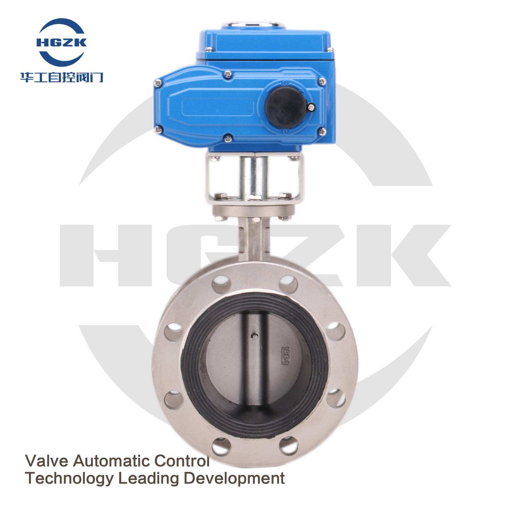 D941X-16P Electric All Stainless Steel Flange Butterfly Valve