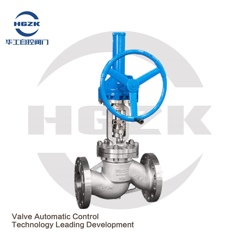 Bevel gear globe valve