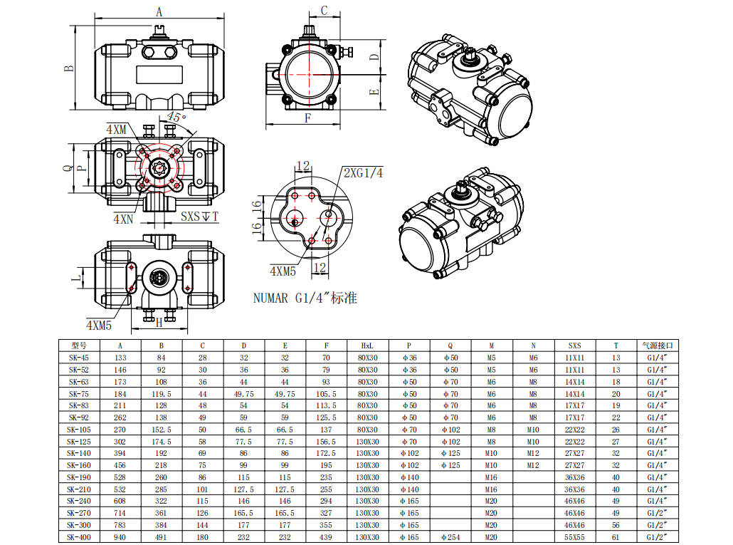 Stainless Steel Pneumatic Actuator supplier