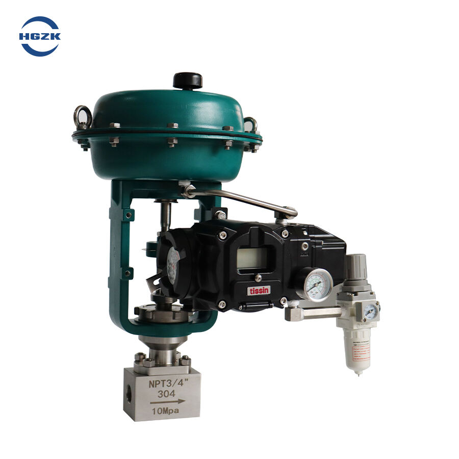 Pneumatic small flow control valve miniature high precision threaded needle water reverse osmosis control valve