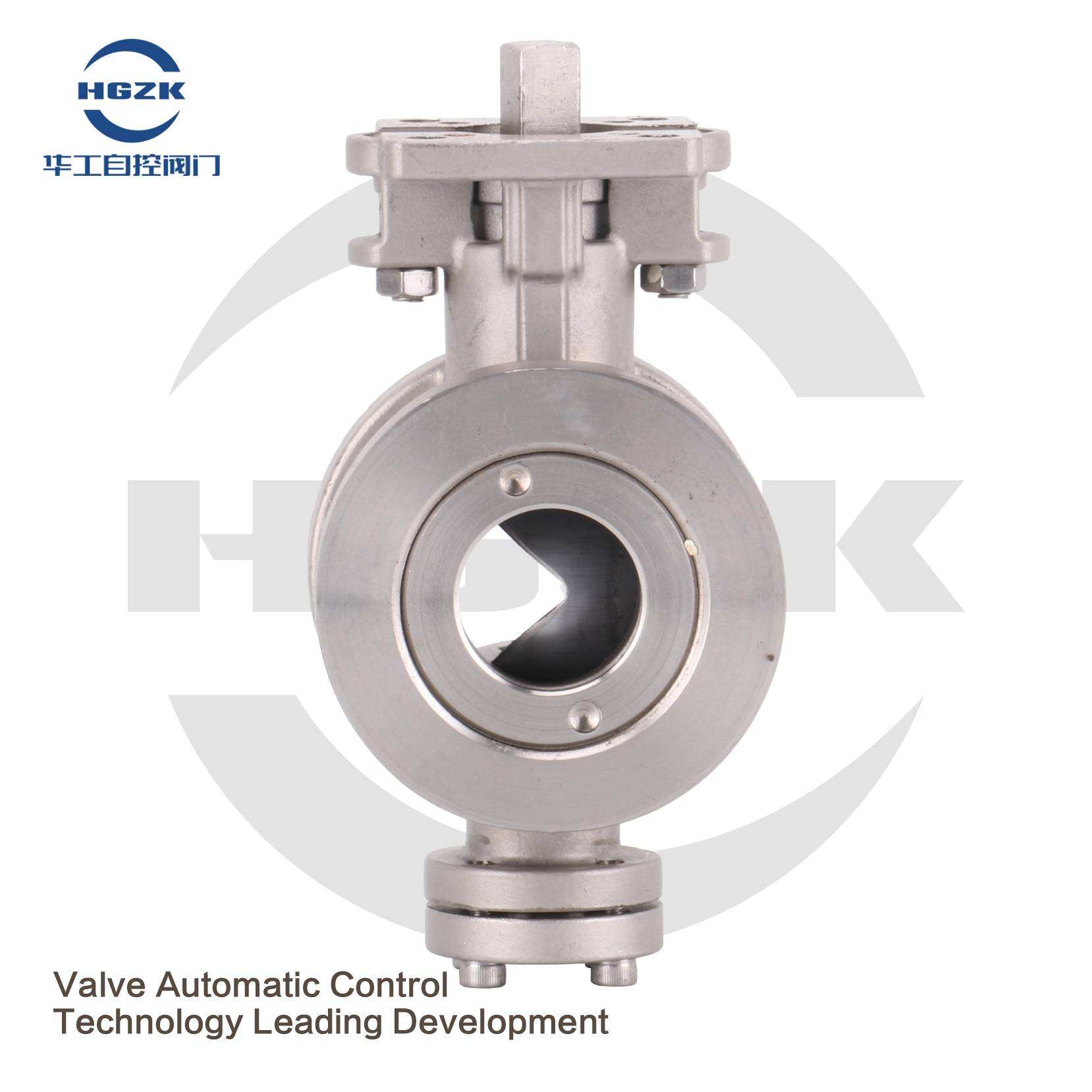 Q77-16P Wafer Type V-type Ball Valve