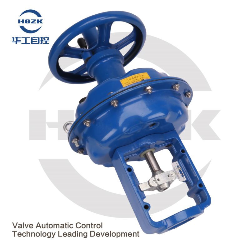 Regulating valve hand wheel pneumatic head