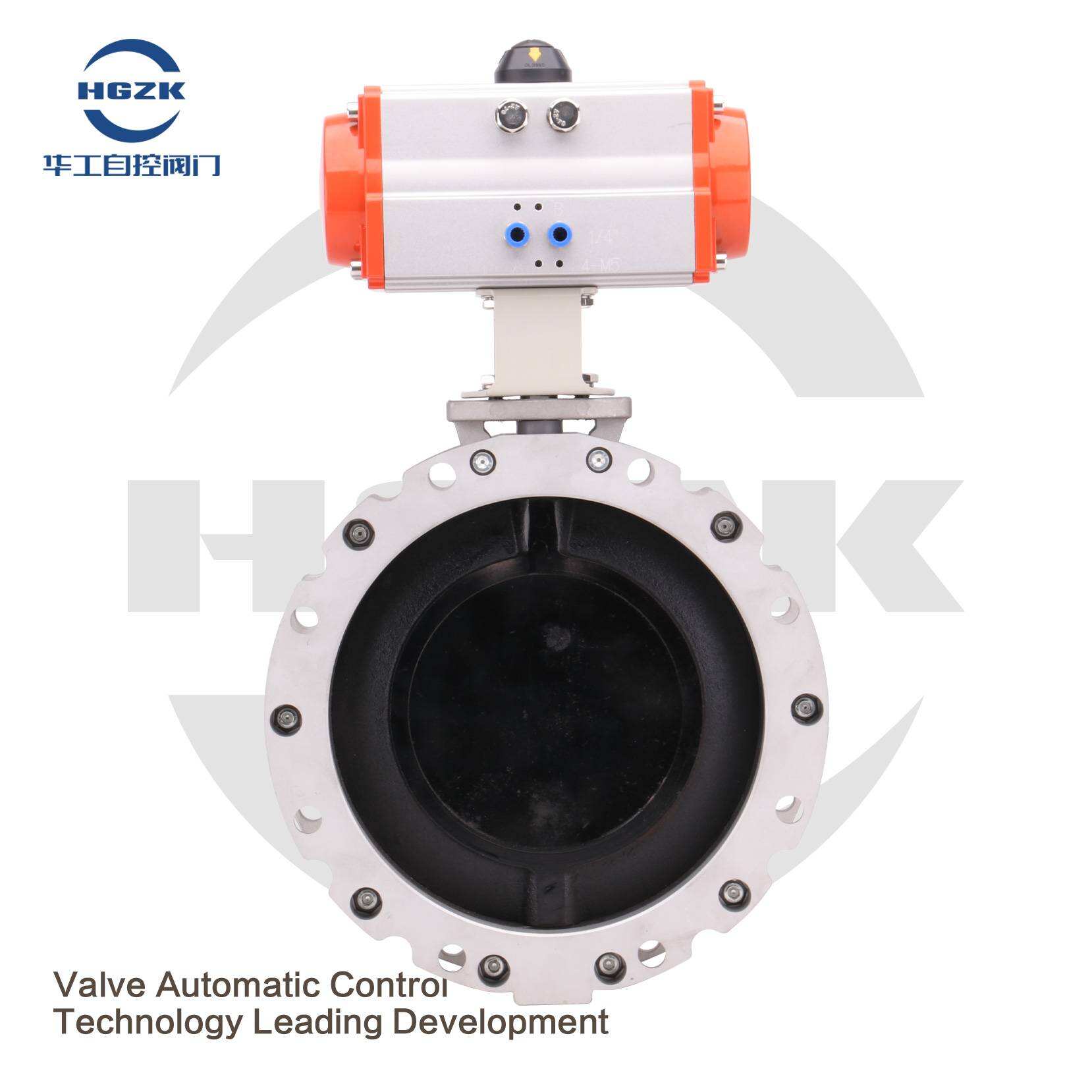 AT Pneumatic Powder Butterfly Valve Ductile Plate