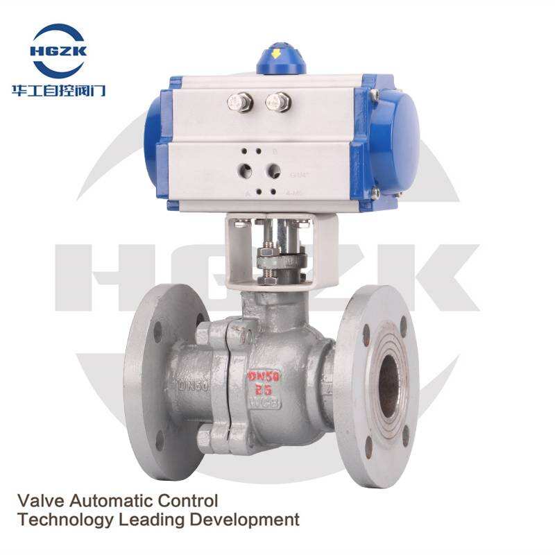 Pneumatic cast steel ball valve