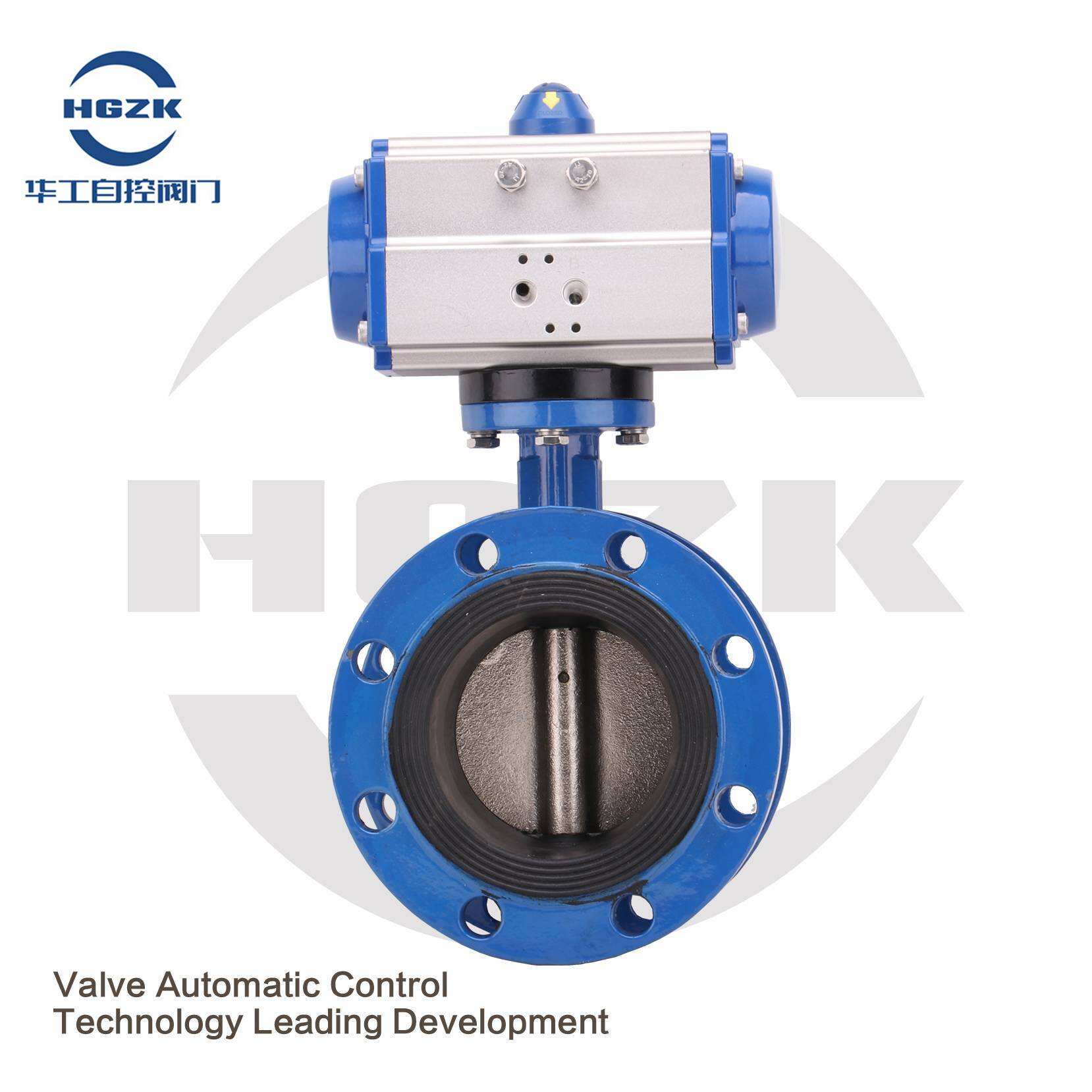 Pneumatic flange butterfly valve