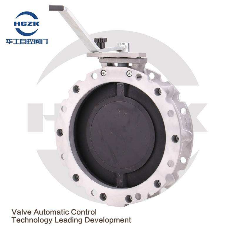 Manual powder butterfly valve Ductile plate