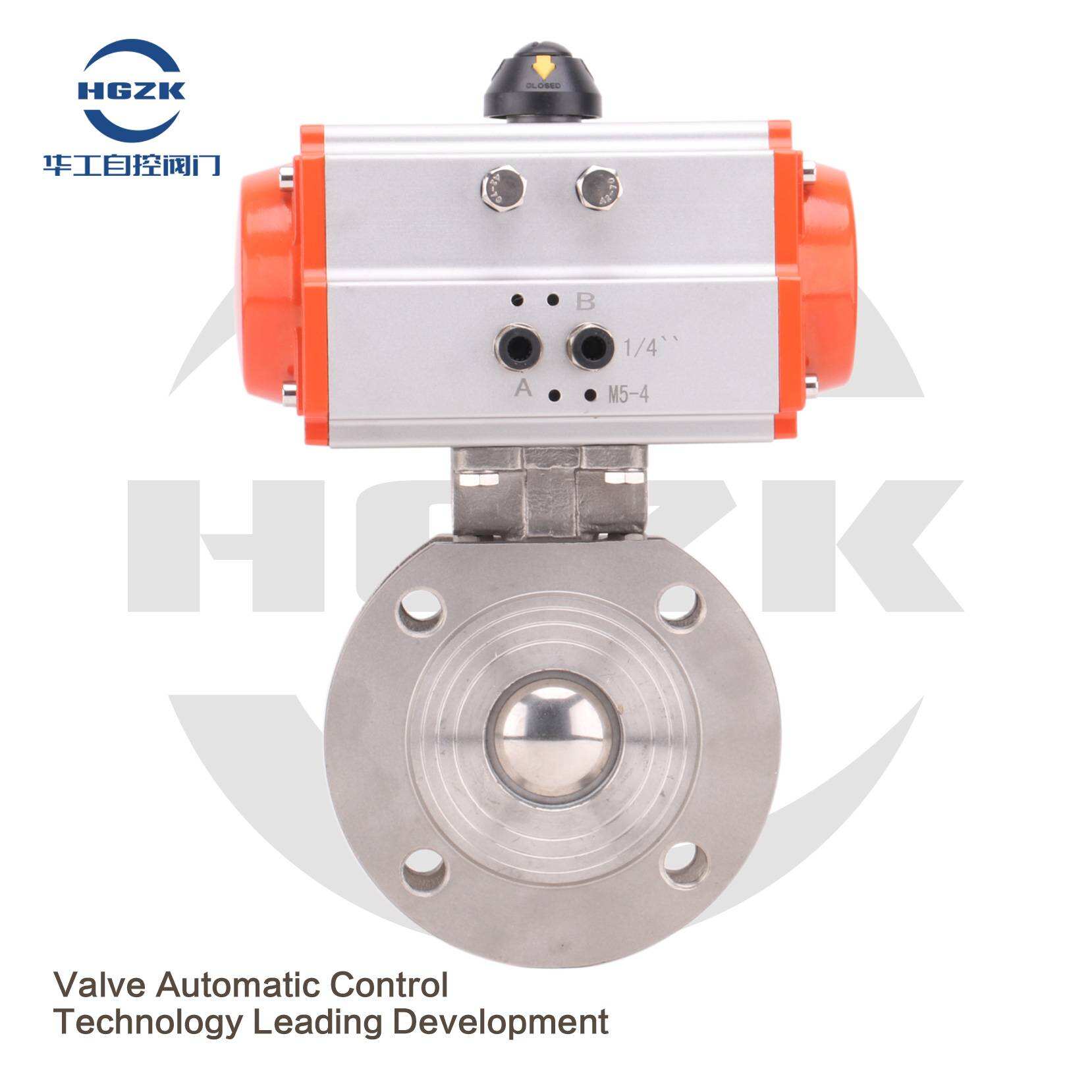 Q671F-16P Pneumatic Italian Ultra-thin Ball Valve