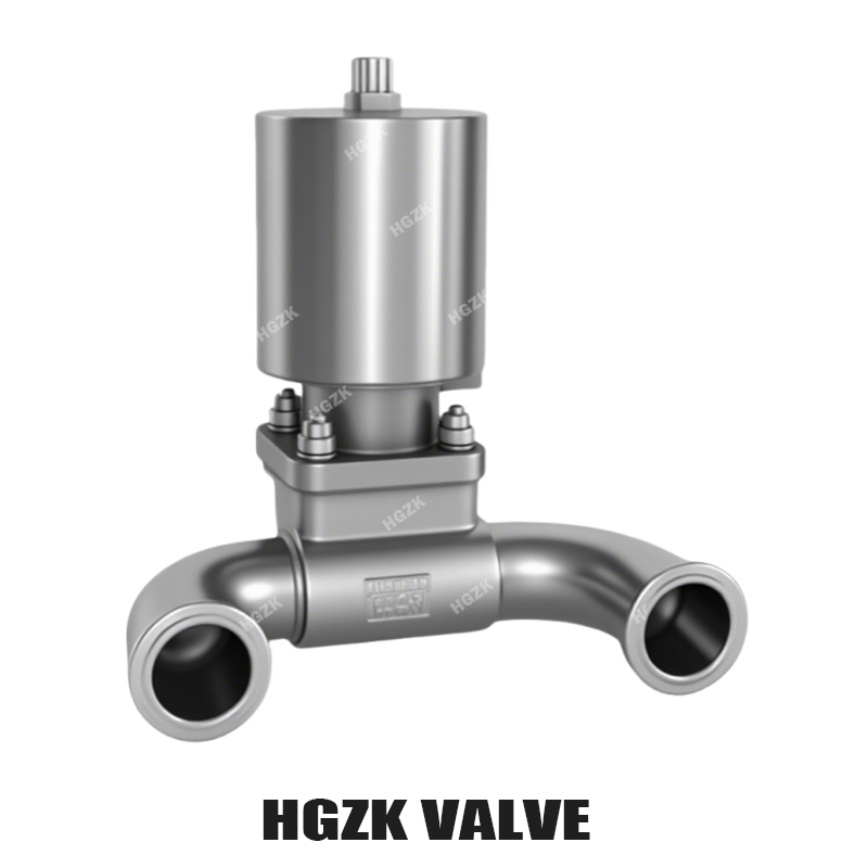 Pnömatik T Tee U-Şeklinde Hızlı Montaj Diyafram Valfi