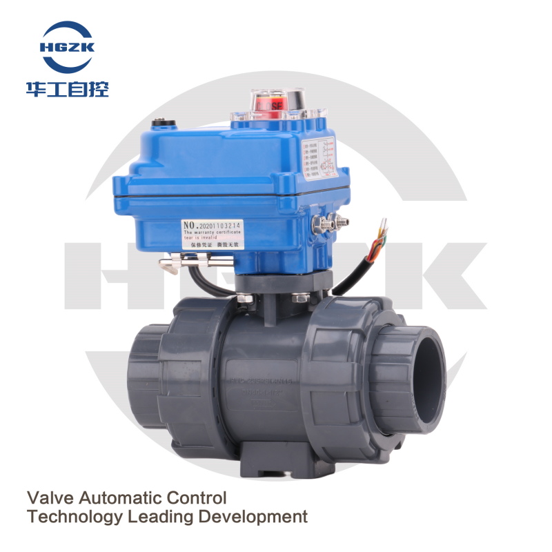 Q911-10S Small Electric UPVC Plastic Ball Valve