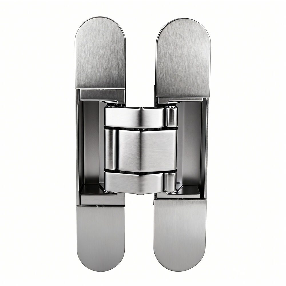 GE45 zinc alloy 40KGS hidden hinge 3-d adjustable black invisible hinges