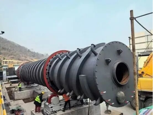 The Self-returning Steam Rotary Dryer, Constructed by Tianli Energy, has been Successfully Delivered and Installed.