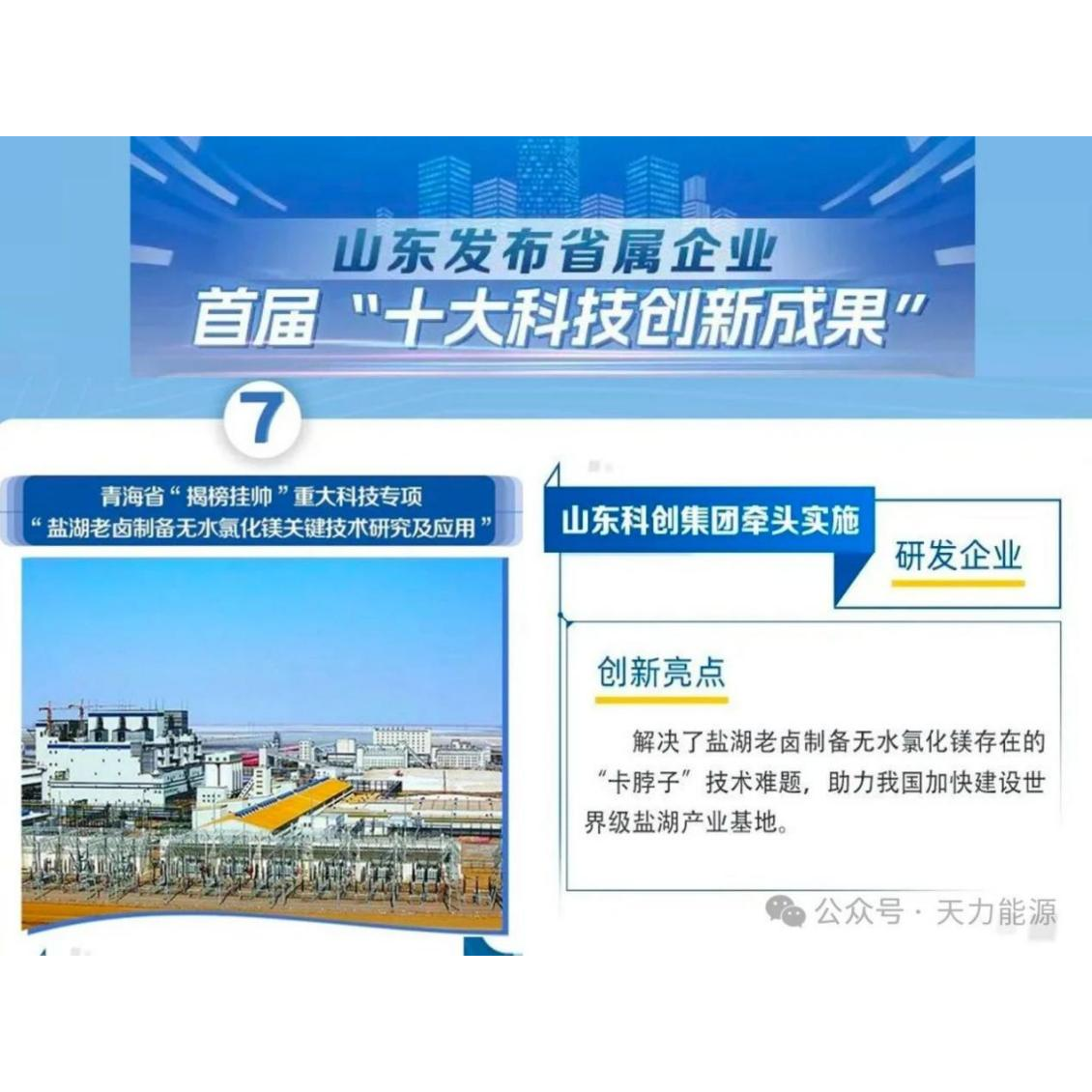 Tianli’s Scitech Achievements were Successfully Selected as “The First Top Ten Scitech Innovation Achievements of Shandong Provincial Enterprises”