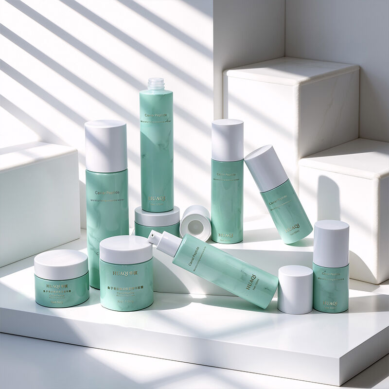 Marble Craftsmanship Glass Skincare Bottle Set