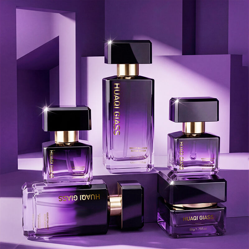 Glass Skincare Bottle Set with Pump & Dropper