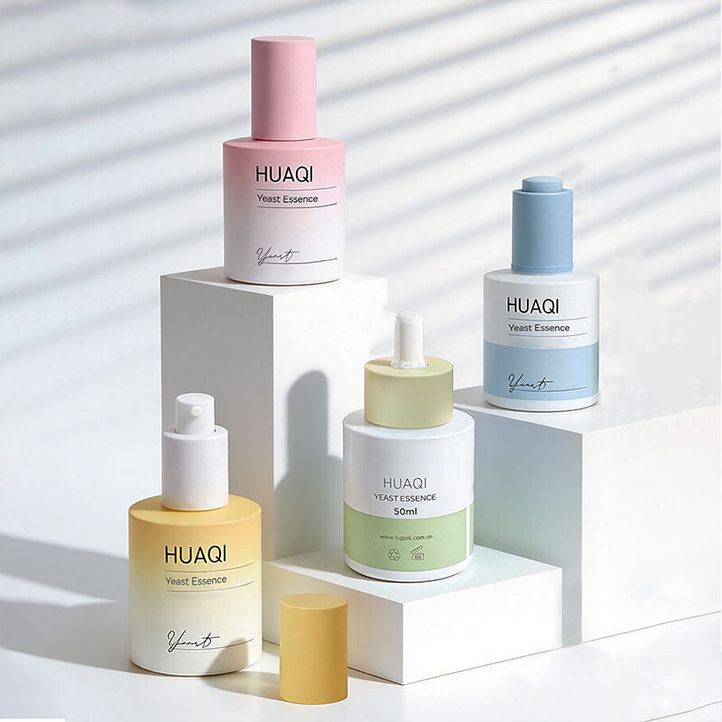 Macaron Color Cylinder Round Glass Dropper Bottle