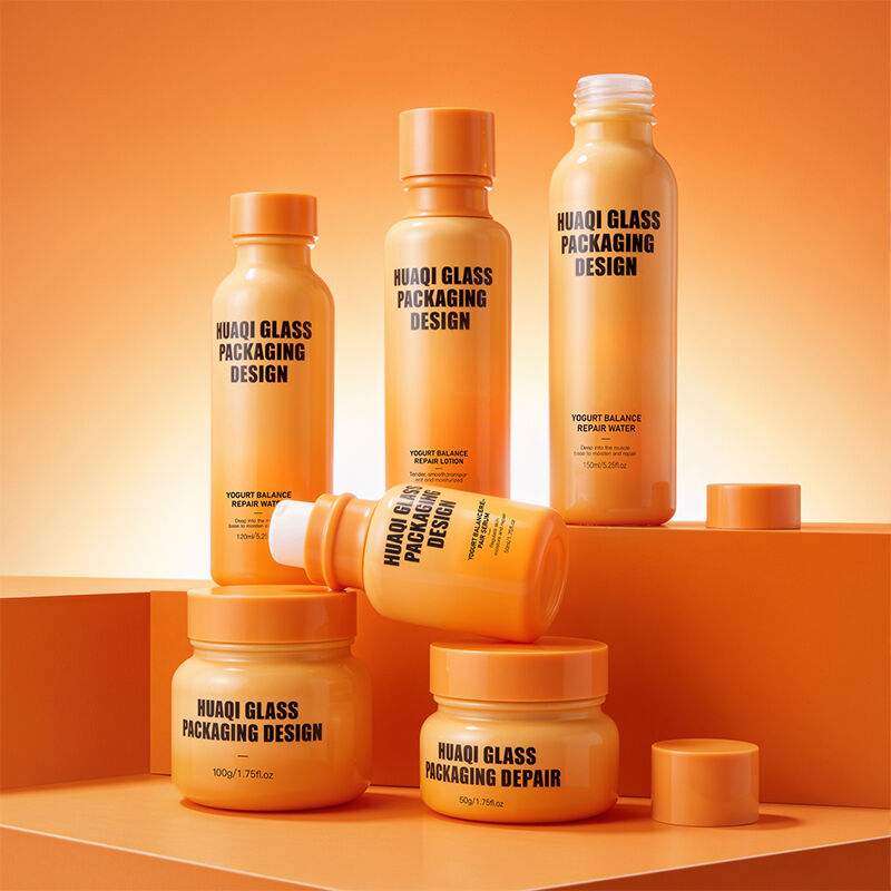 Multicolor Glass Skincare Packing Set