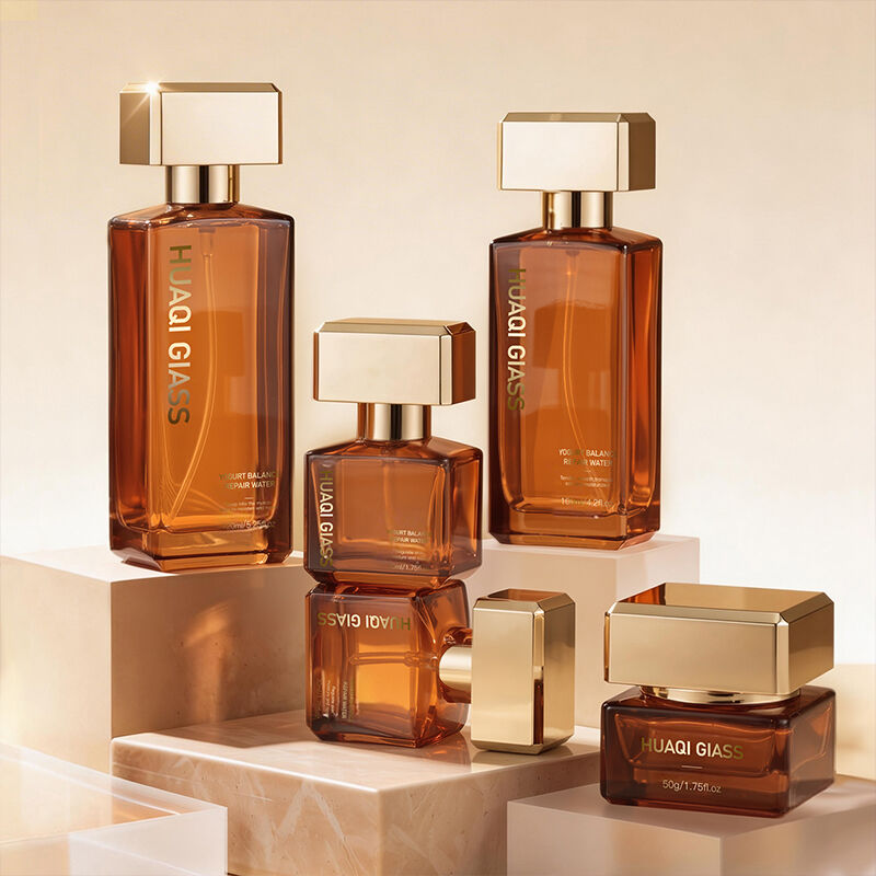 New Design Glass Cosmetic Containers Cream 