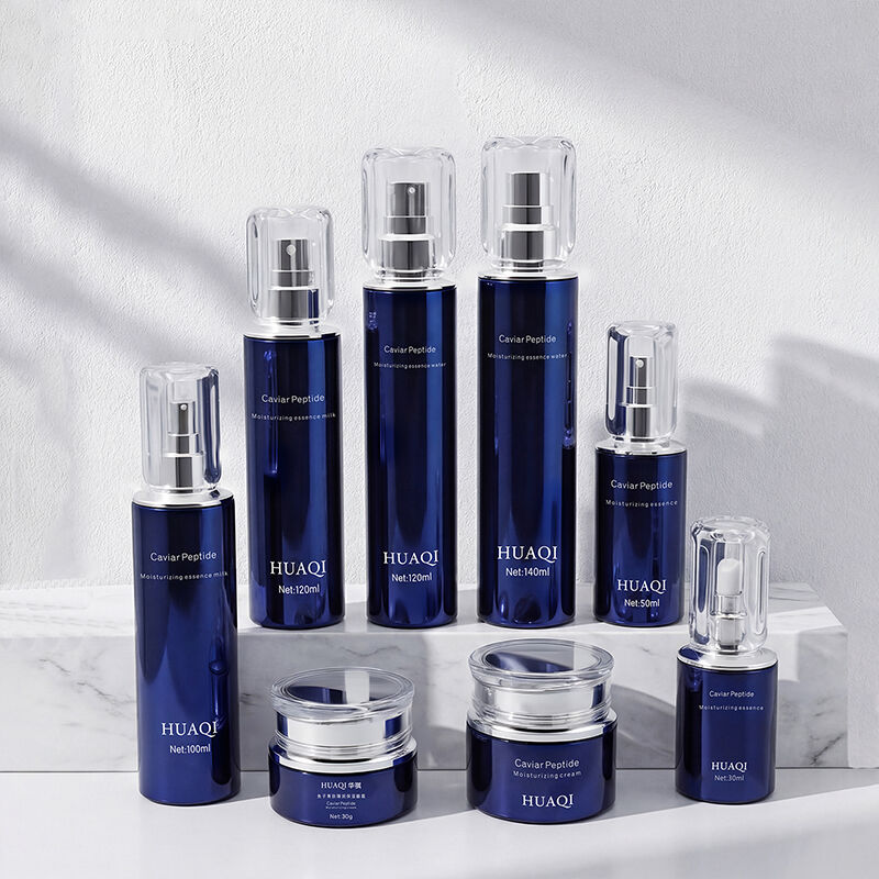 Botol Kaca Berlapis Listrik Premium untuk Serum dan Lotion