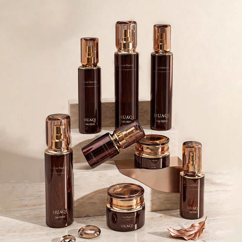 Botol Kaca Berlapis Listrik Premium untuk Serum dan Lotion