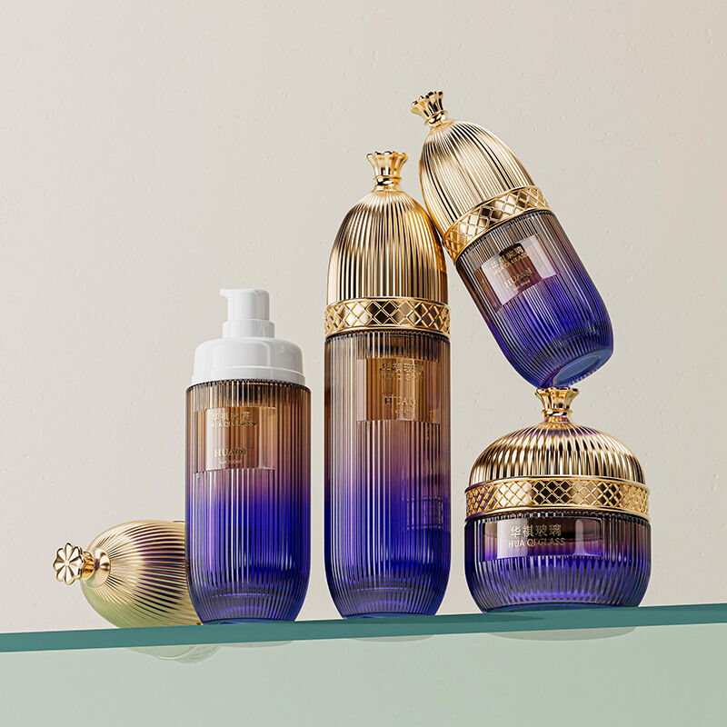 Custom Glass Skincare Set for Cosmetics