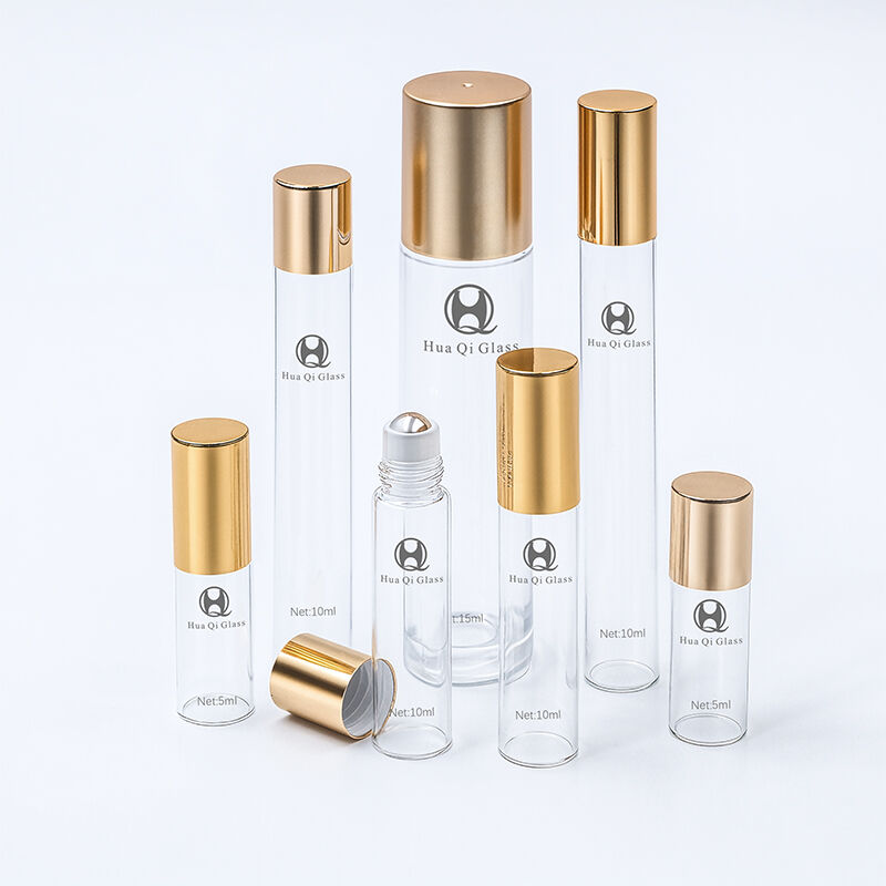 Glass Roll-on Bottle with Stainless Steel Ball