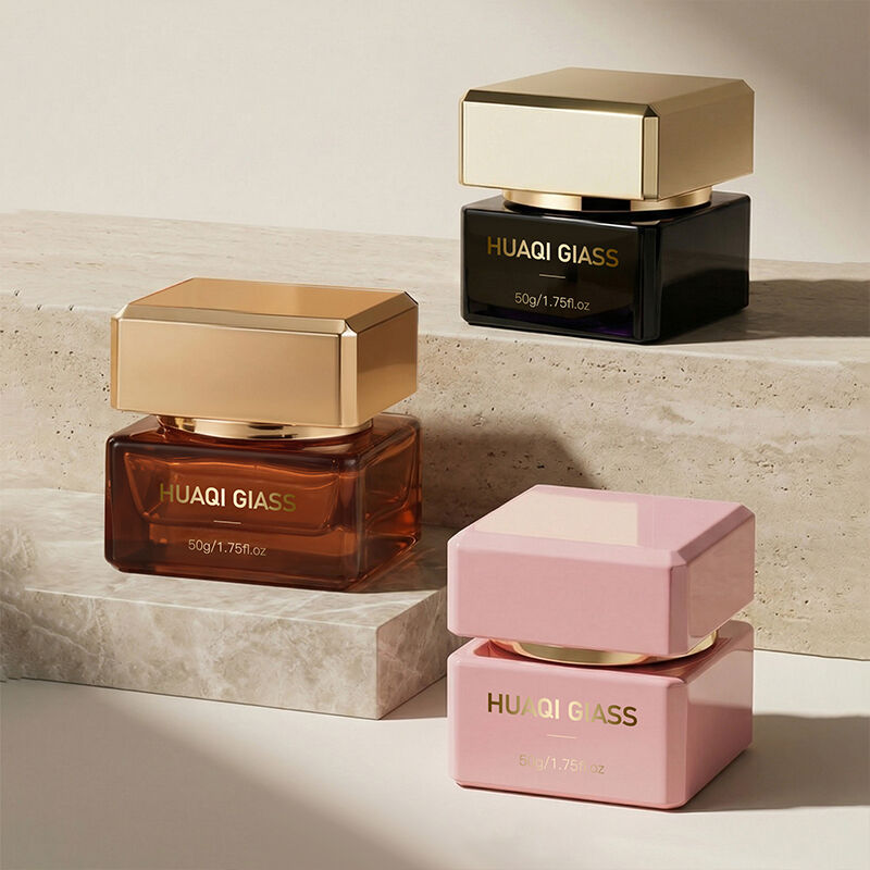 New Design Glass Cosmetic Containers Cream 