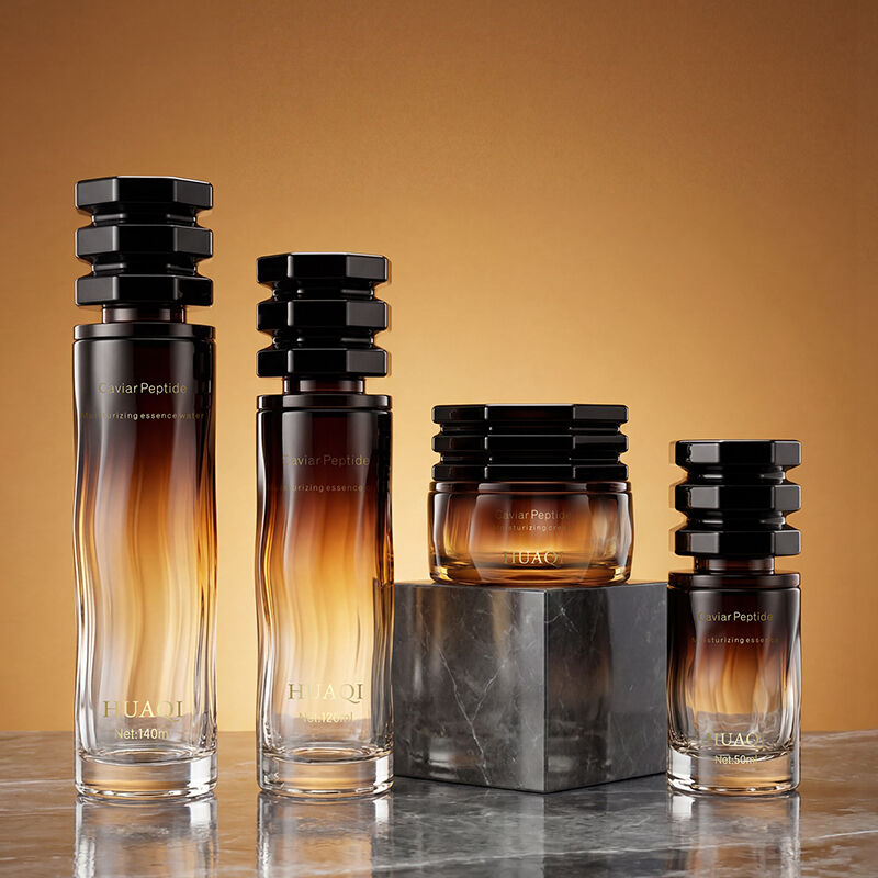 Botol Kaca Warna Gradien Khusus untuk Kosmetik