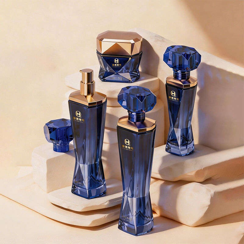 Irregular Shape Glass Bottle Jar Packaging Set