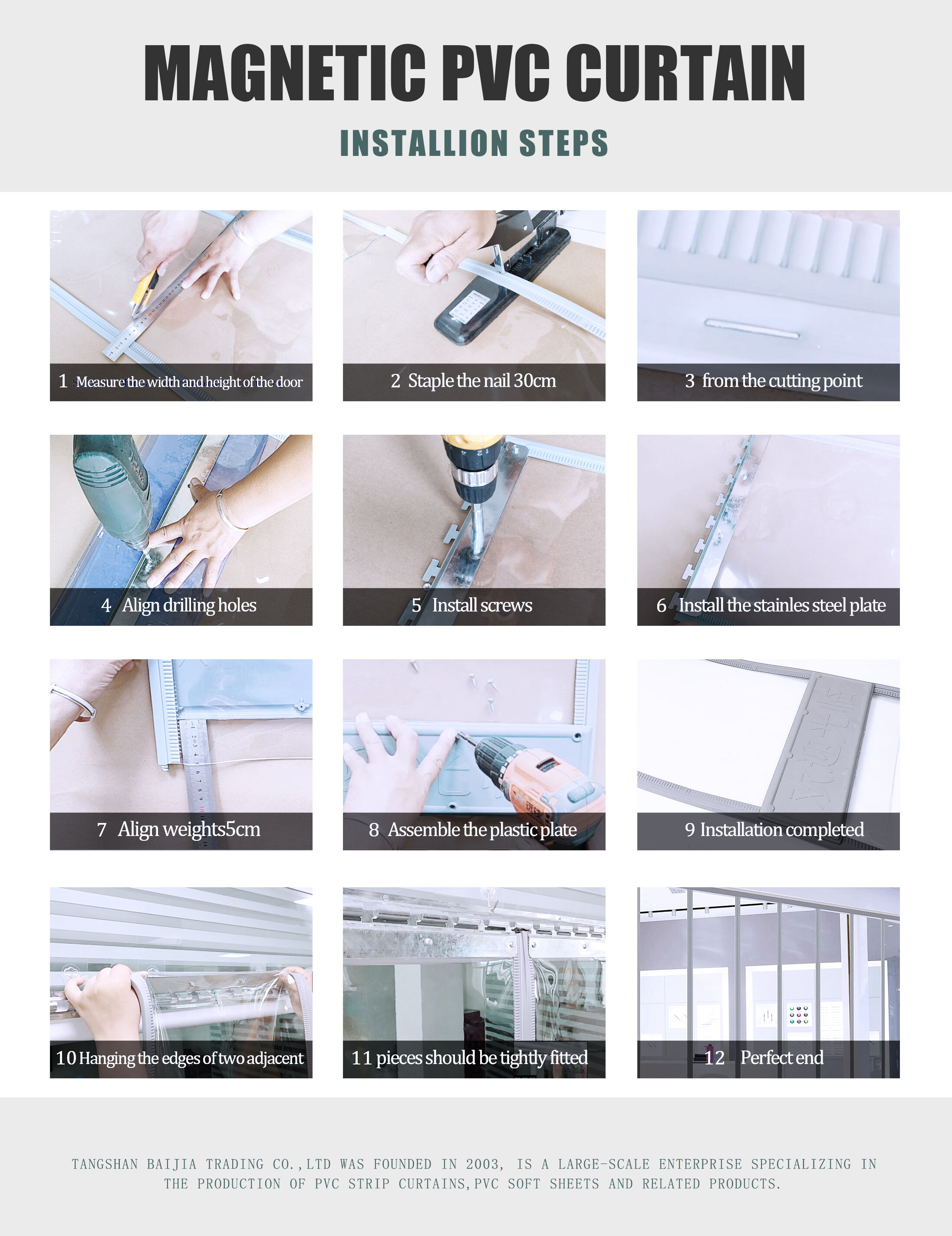 Instalação Fácil da Cortina de PVC em Diversos Batentes de Porta
