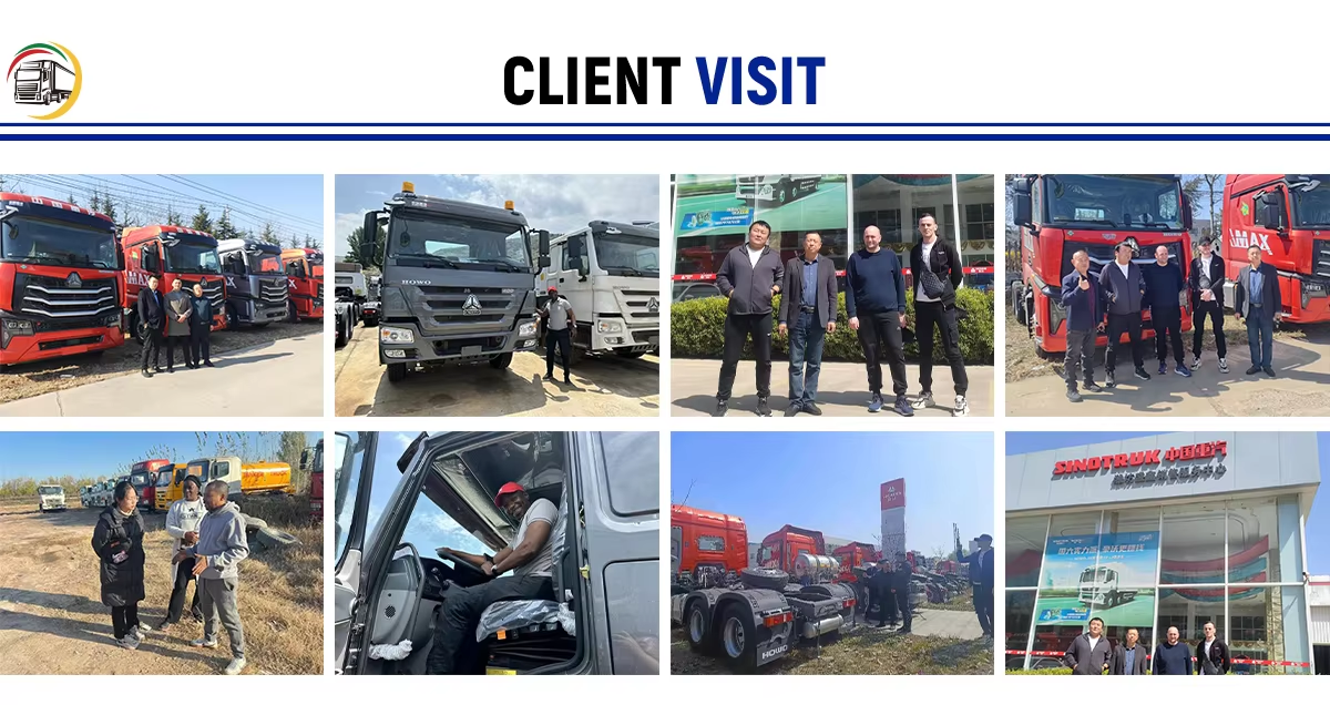 Good Condition Used left hand drive Sinotruk Howo T7 6x4 430HP 10 wheels Tractor Trucks for sale details