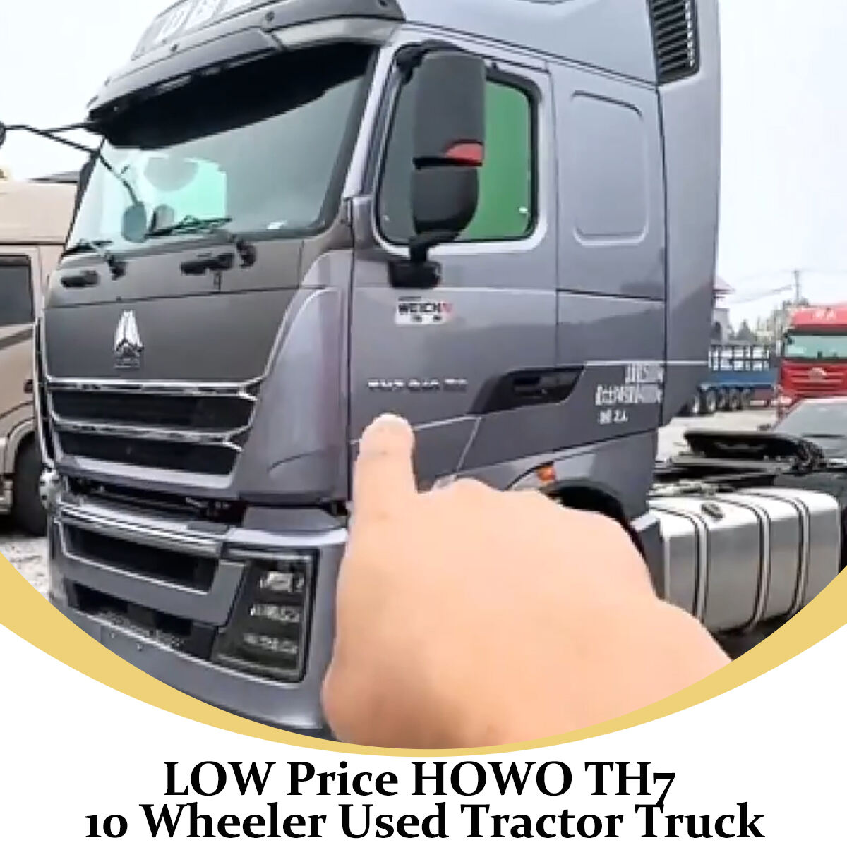 LOW price HOWO TH7 10 wheeler Used tractor Truck 