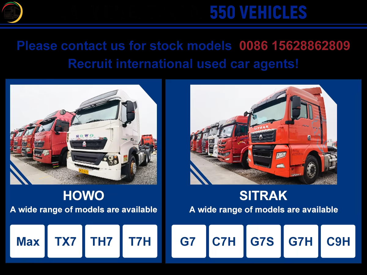 Good Condition Used left hand drive Sinotruk Howo T7 6x4 430HP 10 wheels Tractor Trucks for sale factory