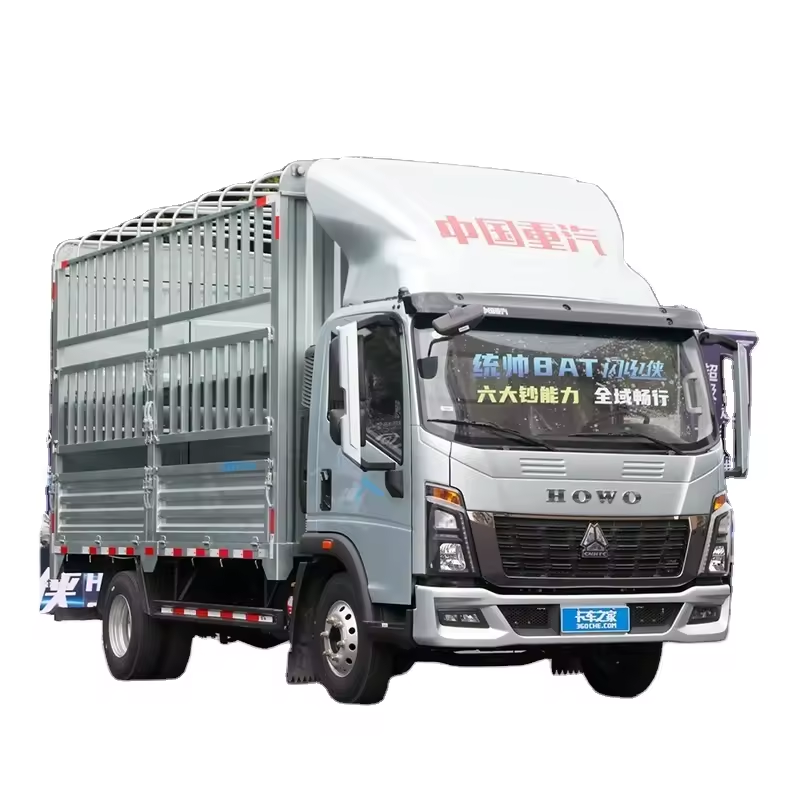 Best Quality Sino Truck HOWO 160HP 4.15M WEICHAI diesel fuel Light Cargo Truck Fence Lorry Truck