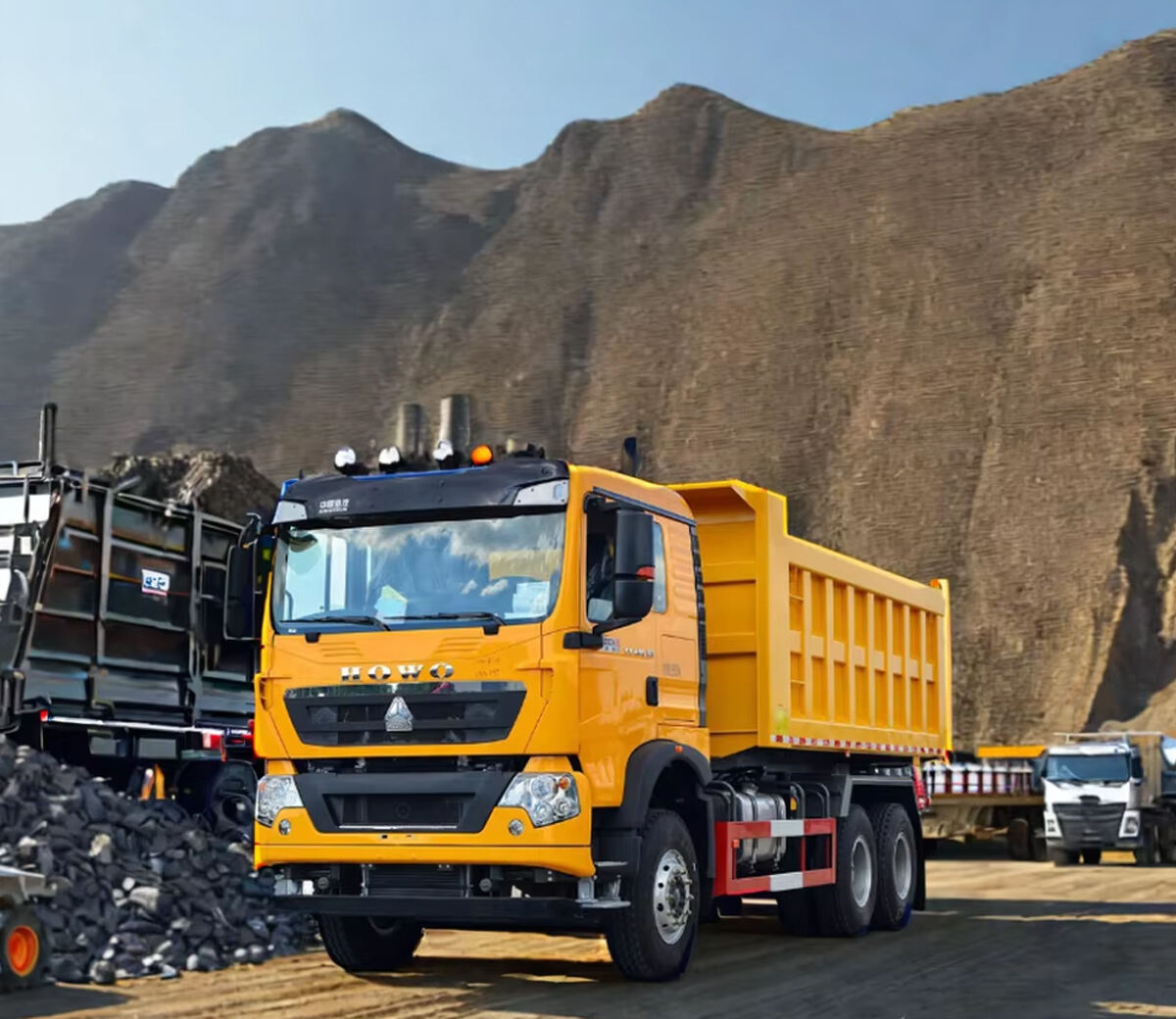 Sinotruck howo diesel truck 30t 20 cubic meter 371hp new 6x4 dump truck used tipper trucks TX for south korea details