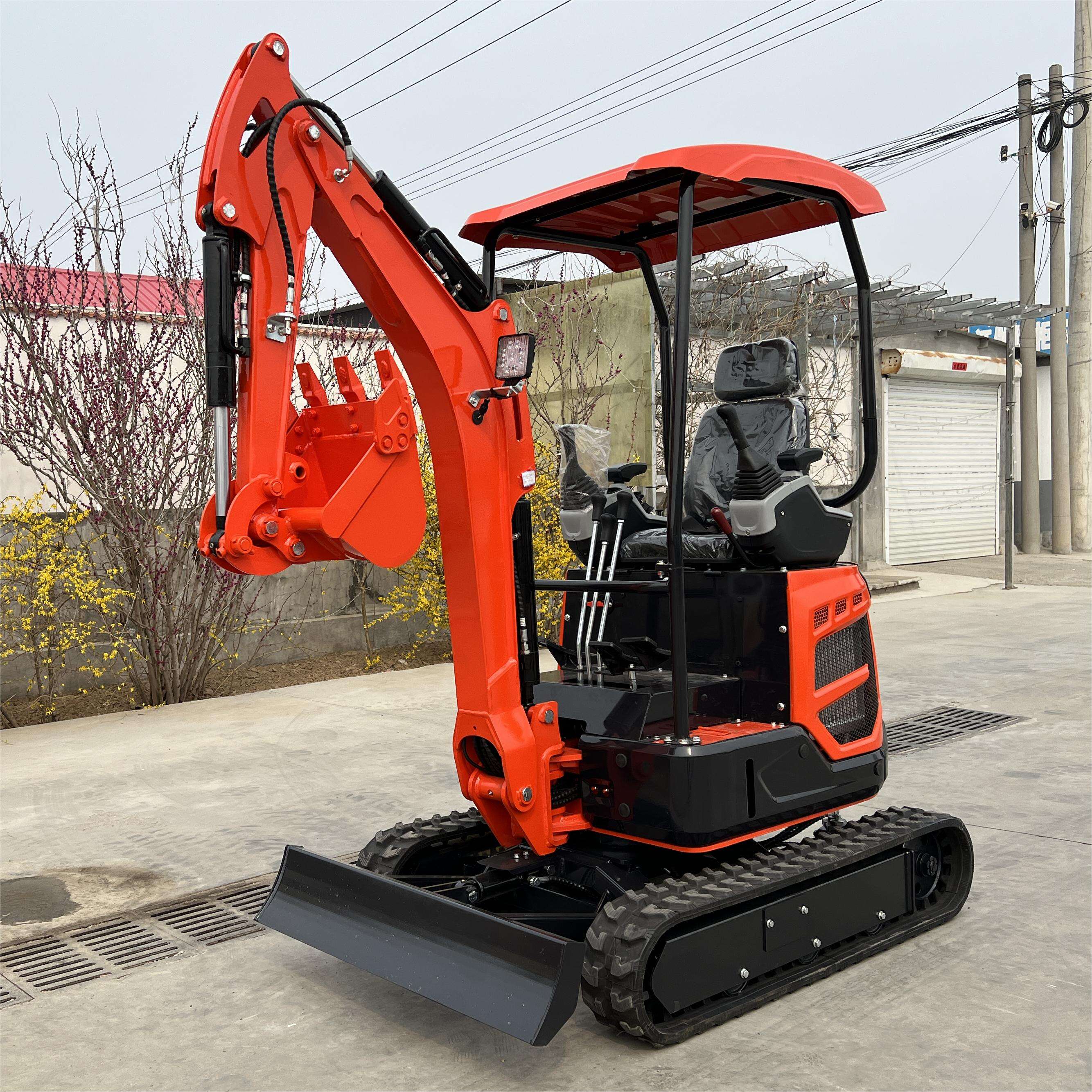 WY18plus  High quality mini digger rough terrain forklift hot sale cheap forklift multi purpose mini excavator for sale