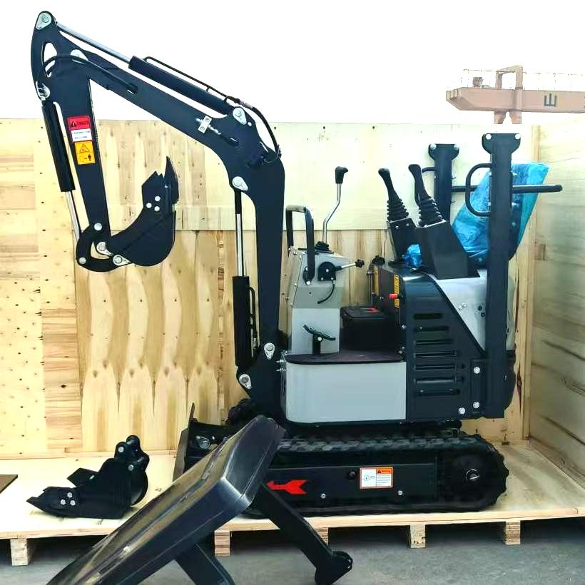 A 12pro excavator is packaged and shipped