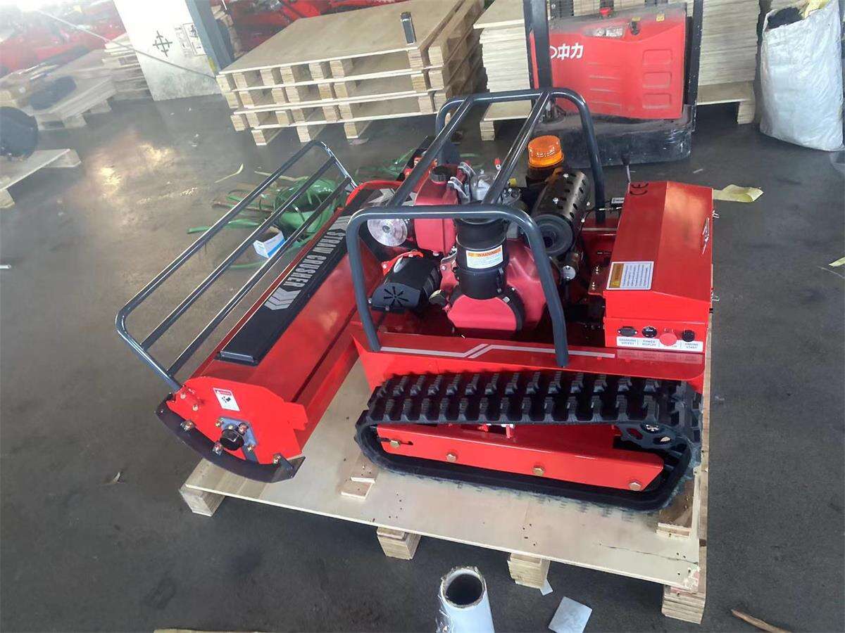 Six lawnmowers have been packaged and shipped to Germany.