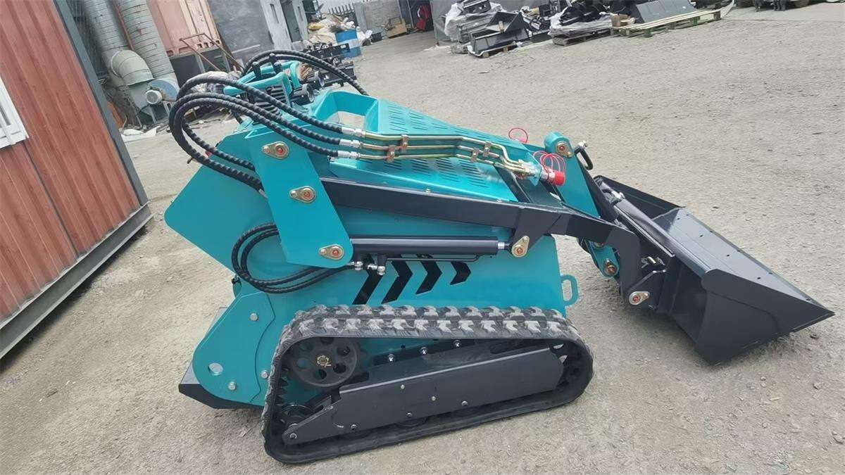 A skid steer loader is a compact machine