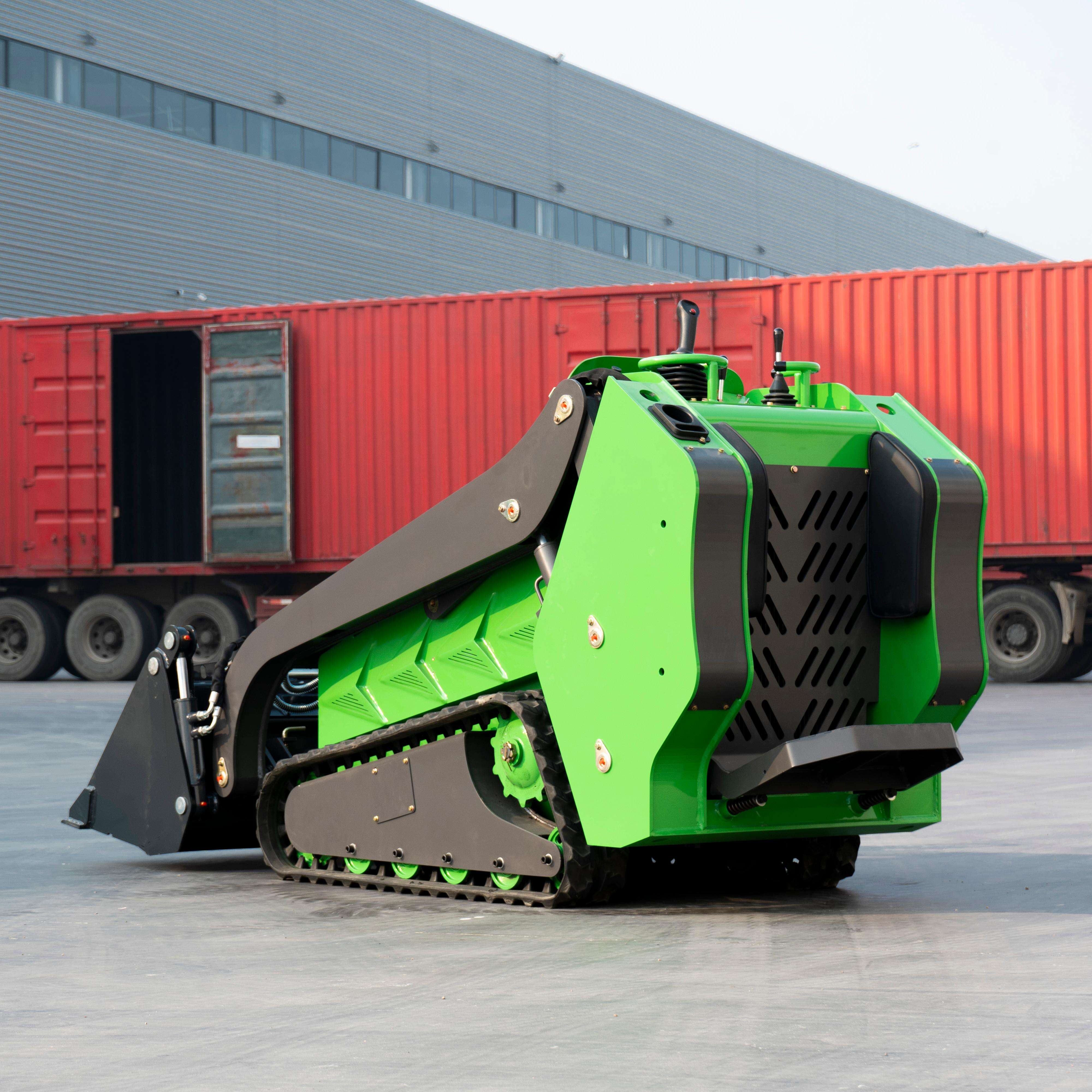 New Movement Green Wheel Skid Steer Loader Turning in Place Flexible Cheap Best Powerful Great Value